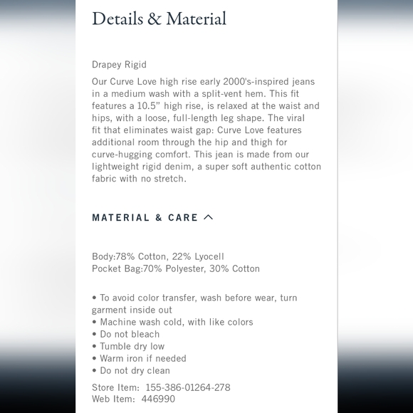 A&F High Rise Loose Jean - Picture 7 of 12